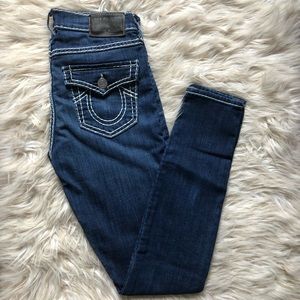 True Religion Halle Mid Rise Super Skinny